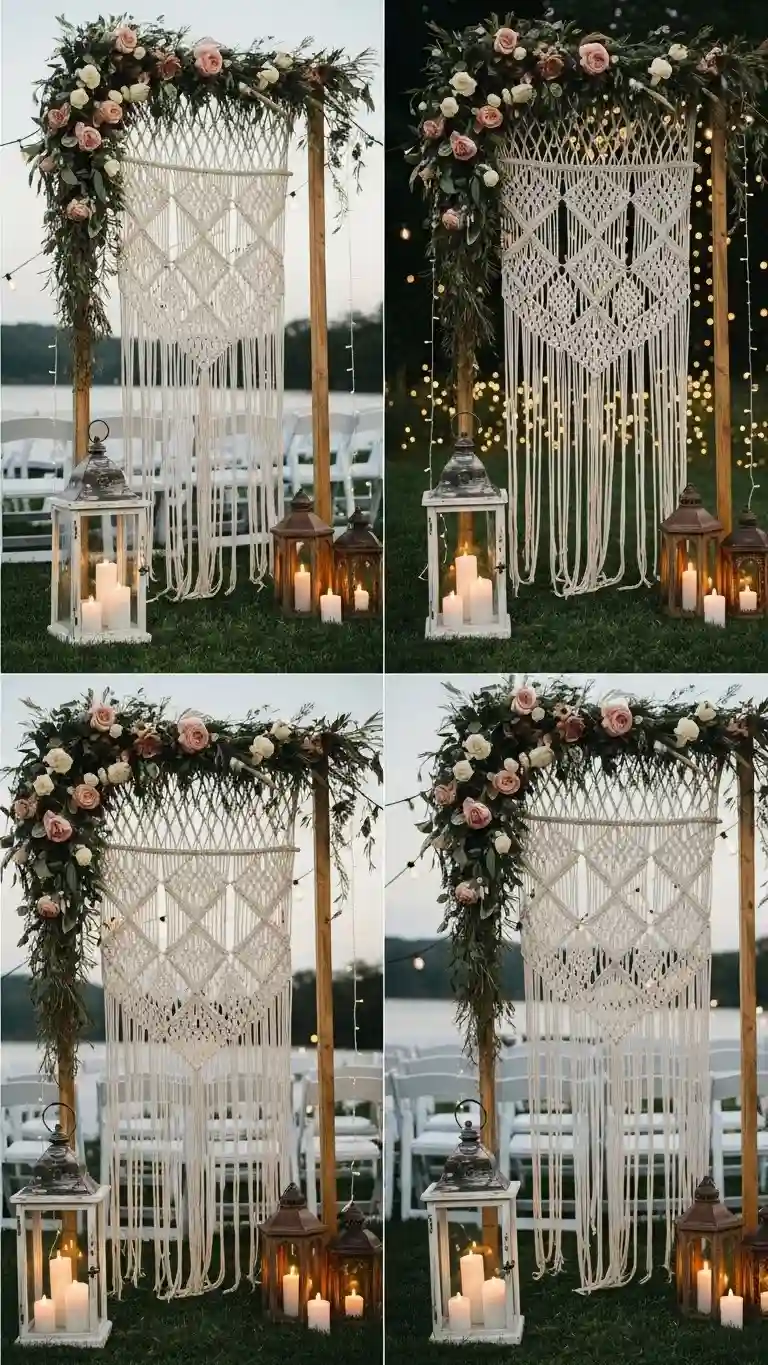 25 Boho Wedding Ceremony Décor Ideas That Wow Guests 21 Integrate Unique Lighting Features
