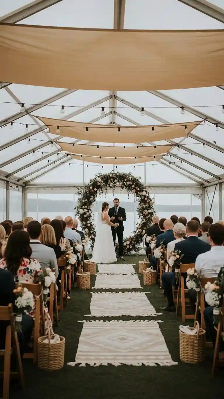 25 Boho Wedding Ceremony Décor Ideas That Wow Guests 22 Plan for Comfortable Temperature and Ventilation