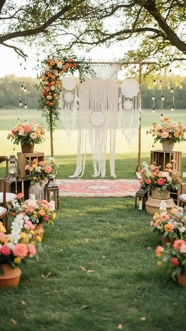 25 Boho Wedding Ceremony Décor Ideas That Wow Guests 25 Capture the Ceremony With Professional Photography