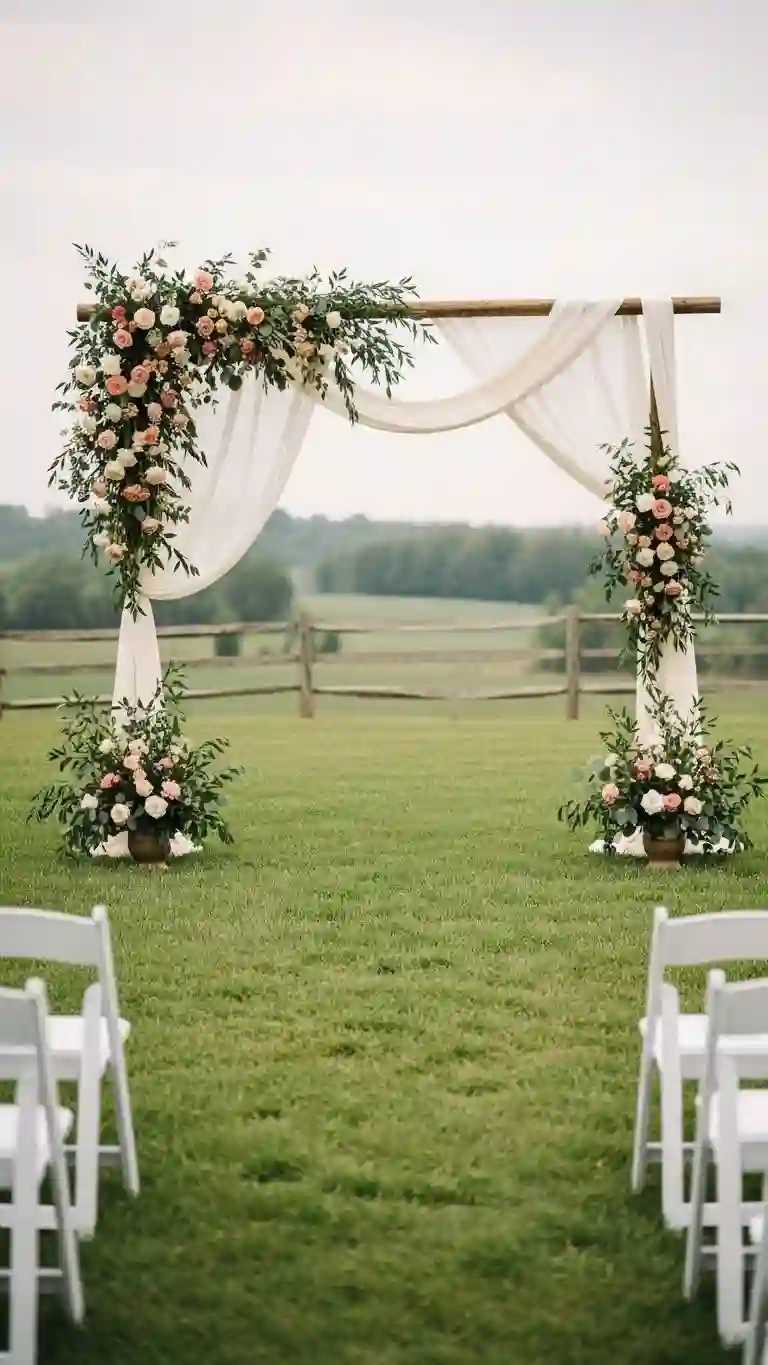 25 Boho Wedding Ceremony Décor Ideas That Wow Guests 13 Prepare for Weather Contingencies