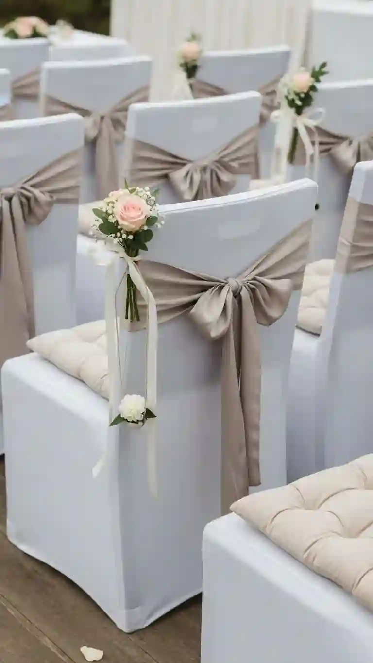 27 Classy Wedding Ceremony Décor Ideas You’ll Love 10 Coordinated Seating Décor with Cushions or Covers