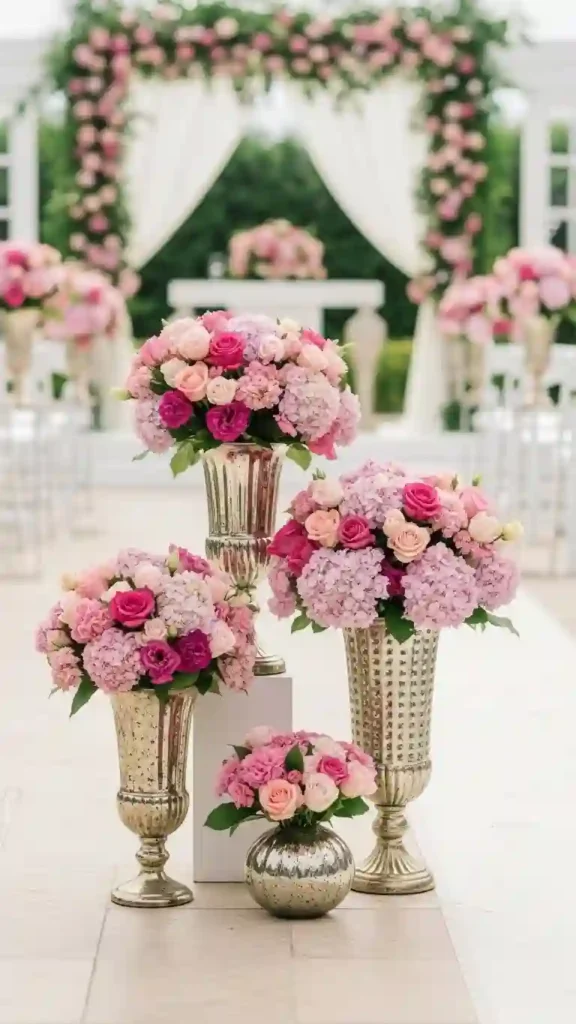 27 Classy Wedding Ceremony Décor Ideas You’ll Love 15 Decorative Vases with Seasonal Blooms