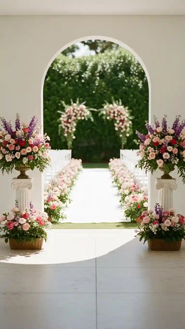 25 Backyard Wedding Ceremony Decor You’ll Love 13 Flower-Filled Ceremony Entrance