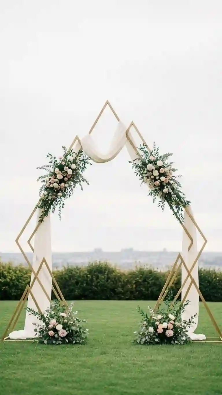Contemporary Geometric Arch for a Fresh, Stylish Look Contemporary Geometric Arch for a Fresh, Stylish Look