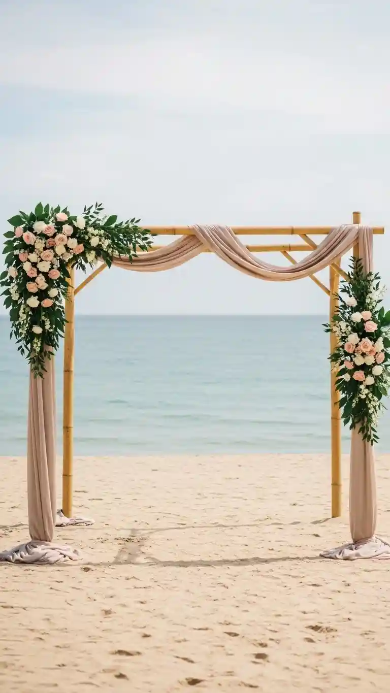 Aisle Runners with Coastal Motifs Bamboo Arches