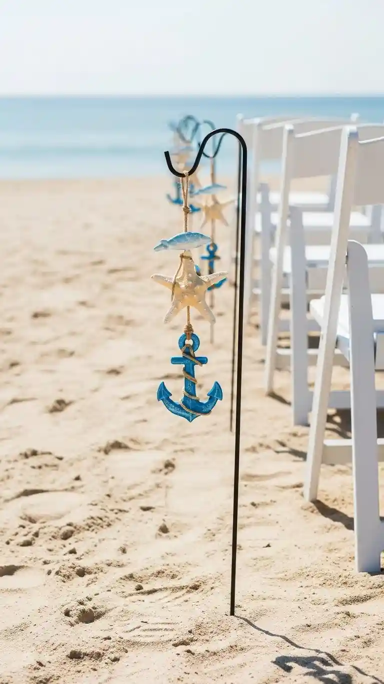 Aisle Runners with Coastal Motifs Ocean-Themed Aisle Markers