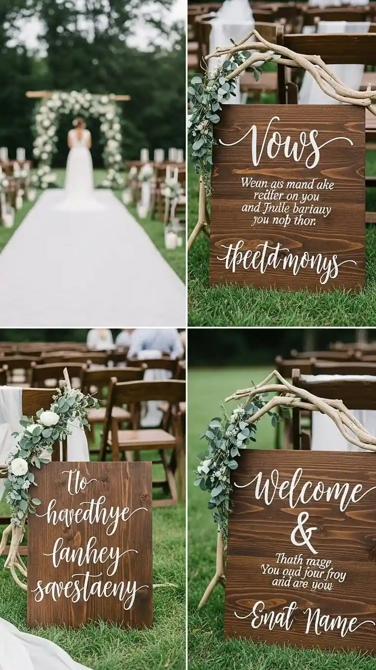 Aisle Runners with Coastal Motifs Personalized Beach Signage