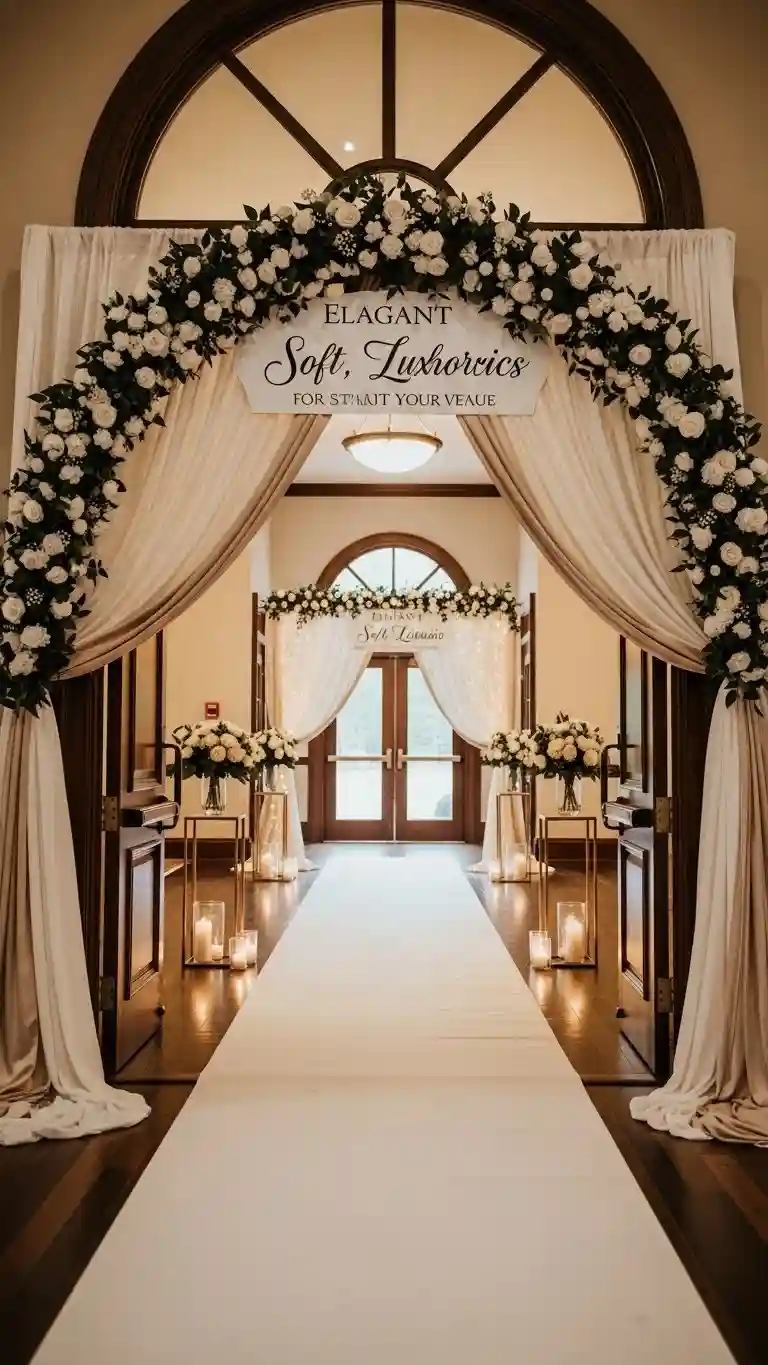 Aisle Runners with Coastal Motifs Tips for Planning Your Reception Entrance