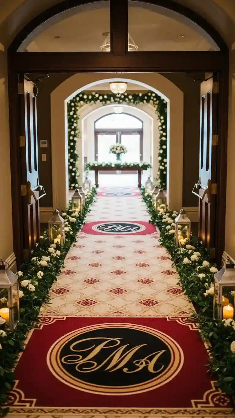 Aisle Runners with Coastal Motifs Carpet or Runner with Personalized Touches