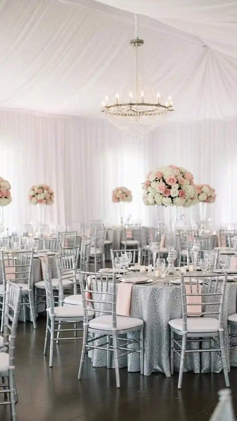 Aisle Runners with Coastal Motifs Tips for Planning a Cohesive Silver Wedding Reception