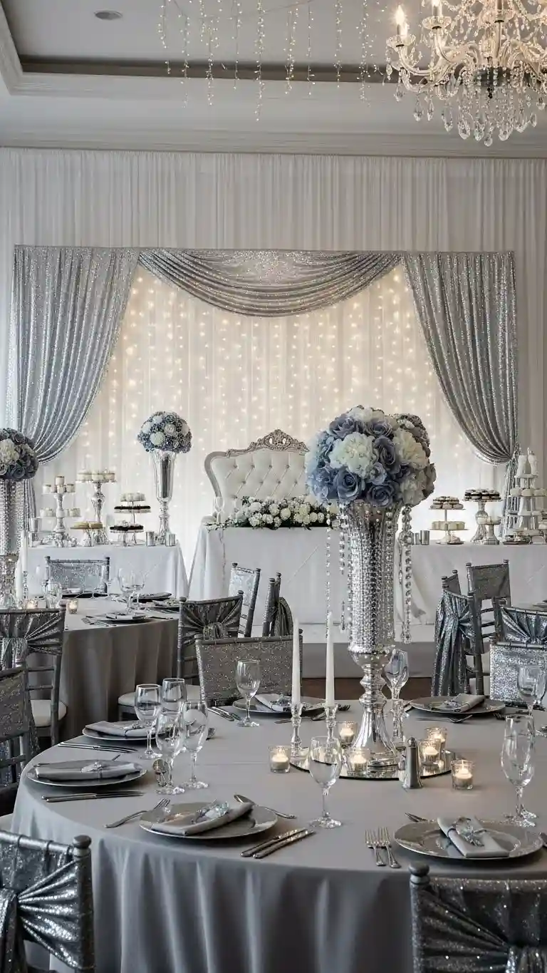 Aisle Runners with Coastal Motifs Silver Accent Lighting or Fairy Lights