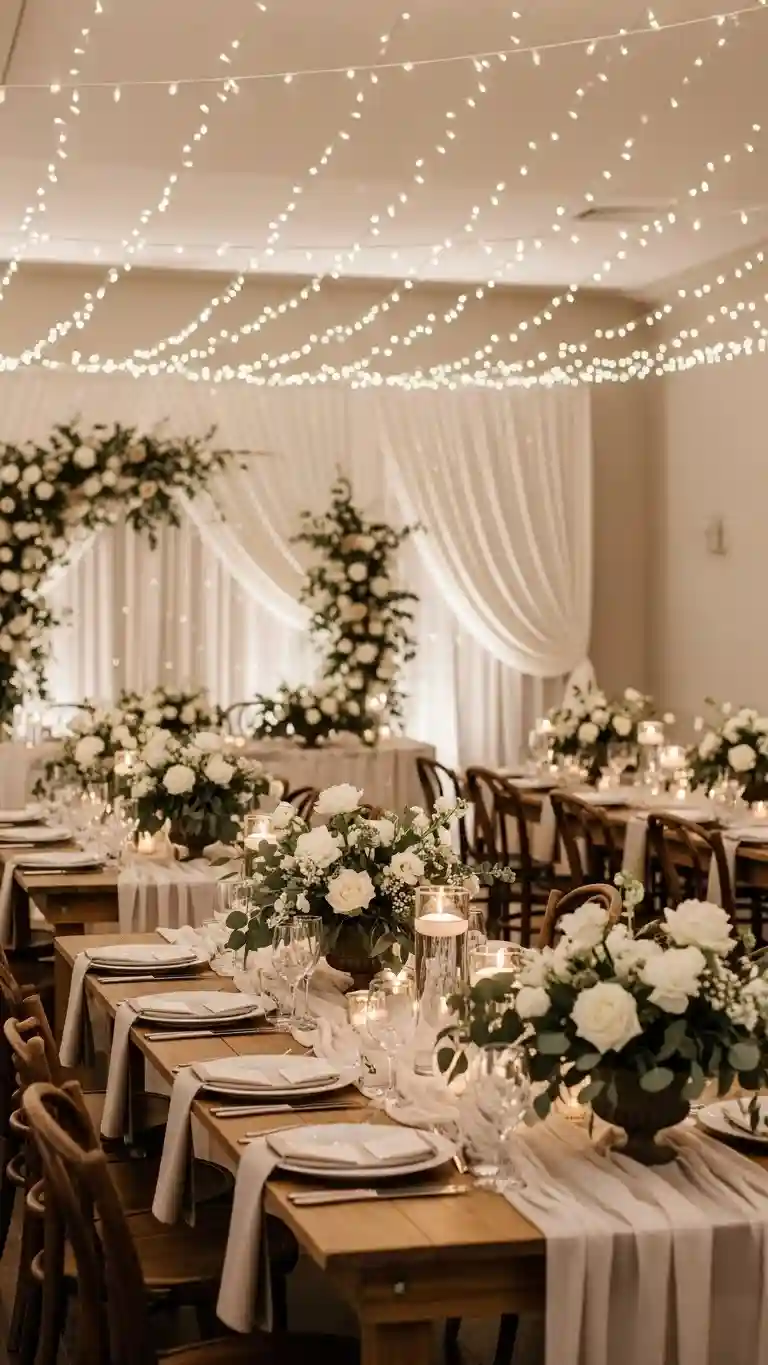 Neutral Wedding Reception Décor Sets the Mood Neutral Wedding Reception Décor Sets the Mood