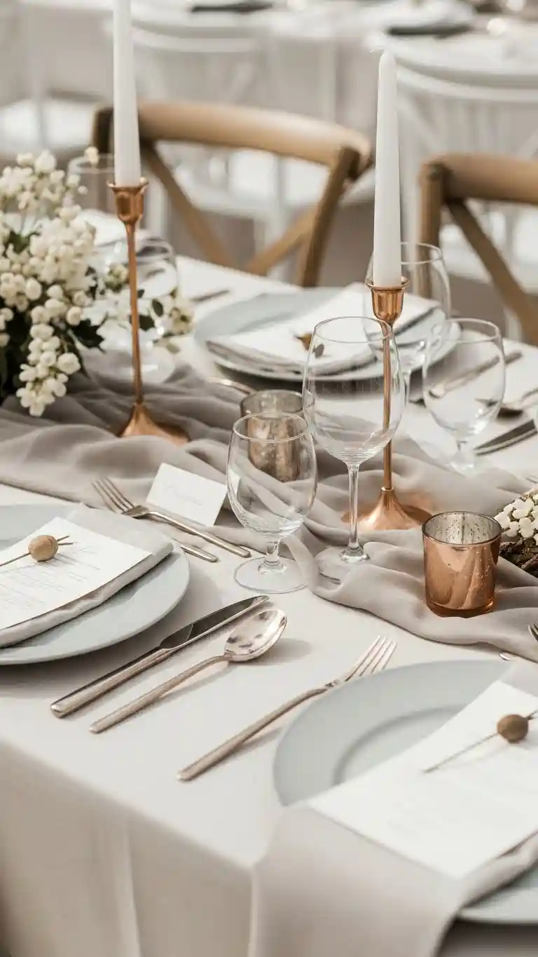 Aisle Runners with Coastal Motifs Subdued Metallic Accents for Added Elegance