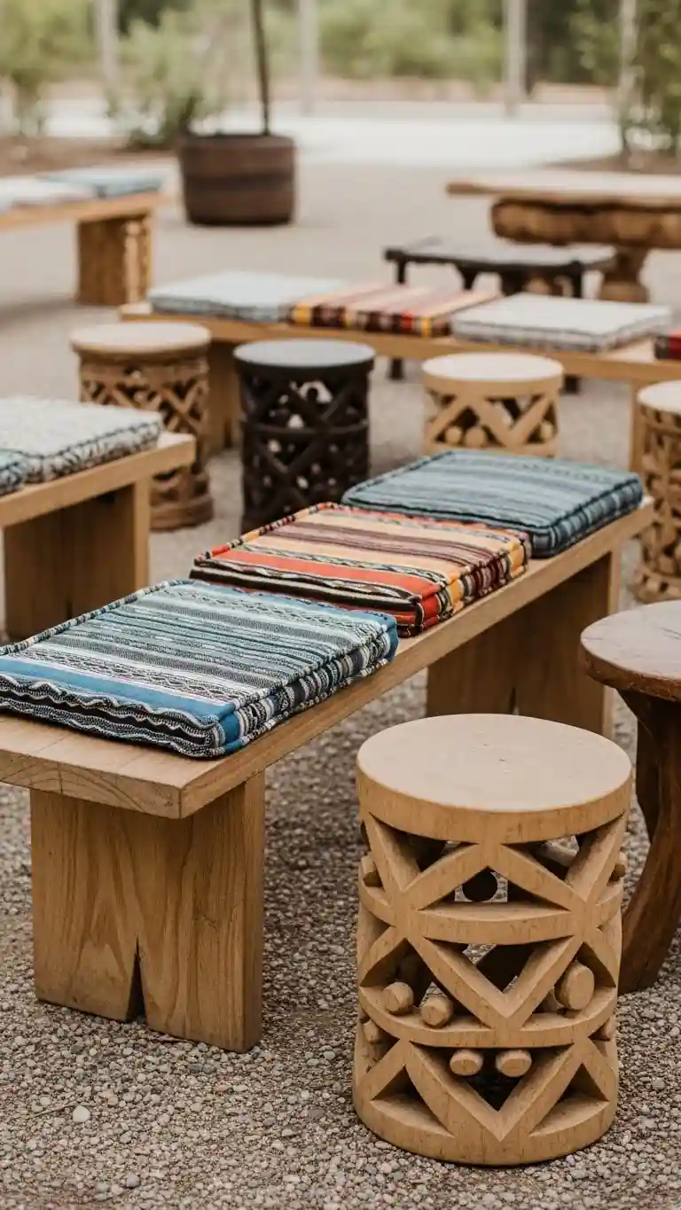 Aisle Runners with Coastal Motifs Afrohemian Wedding Decor