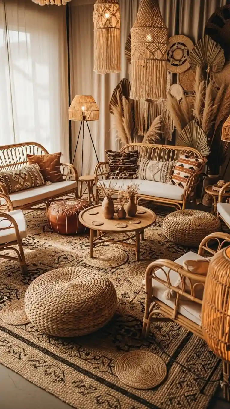 Aisle Runners with Coastal Motifs Natural Fiber Lounge Areas