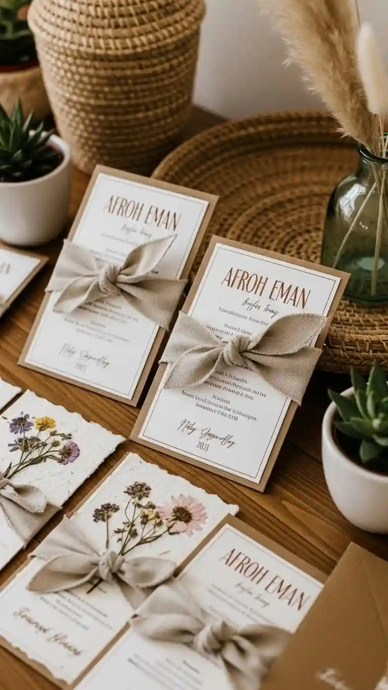 Aisle Runners with Coastal Motifs Organic Ceremony Programs