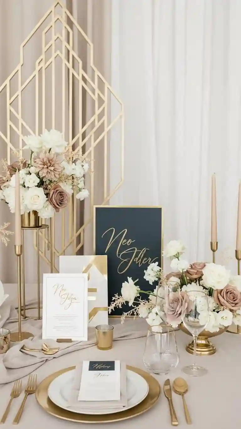 Aisle Runners with Coastal Motifs Metallic and Neutral Color Palettes