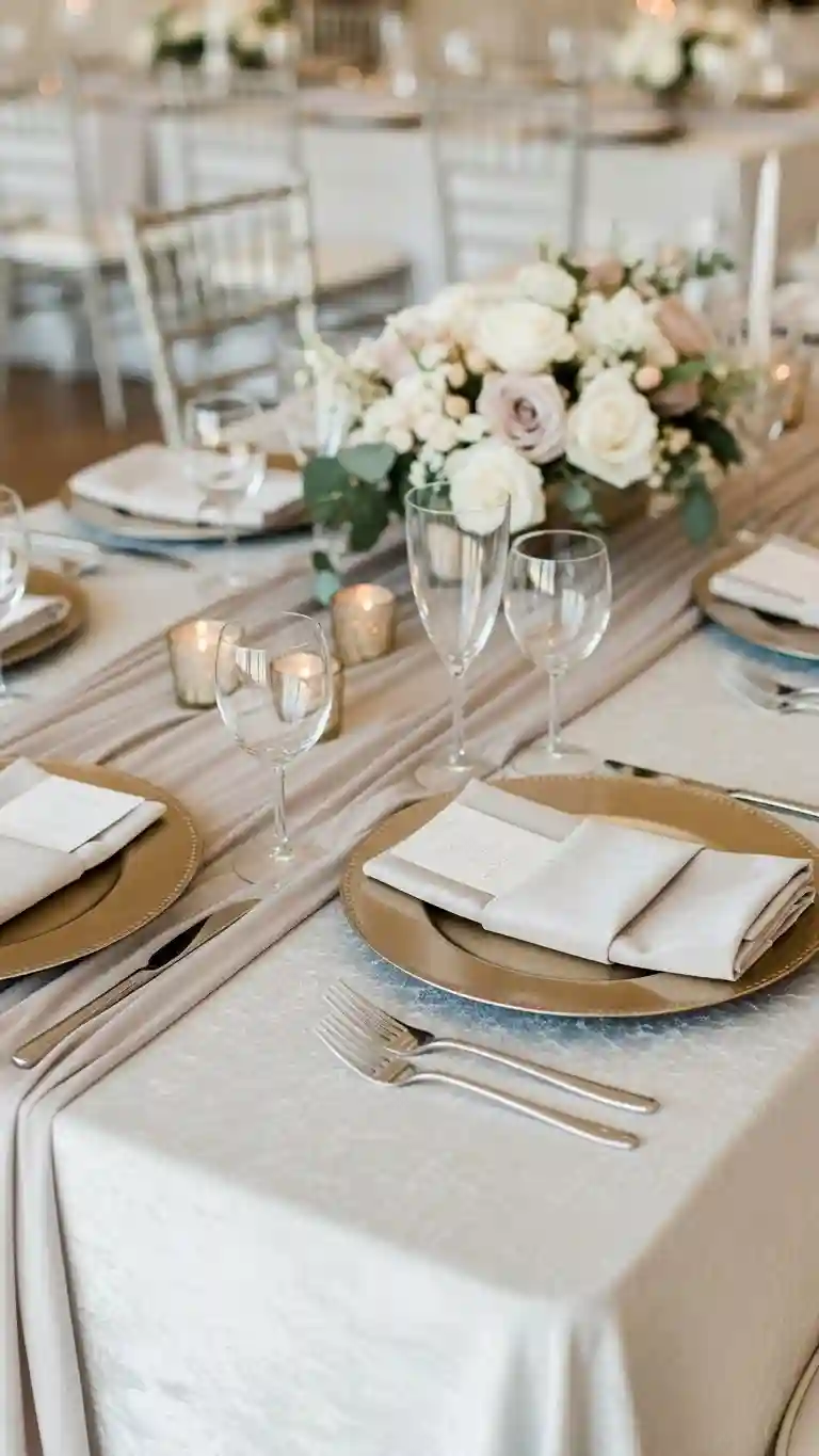 Aisle Runners with Coastal Motifs Luxe Table Linens with Texture