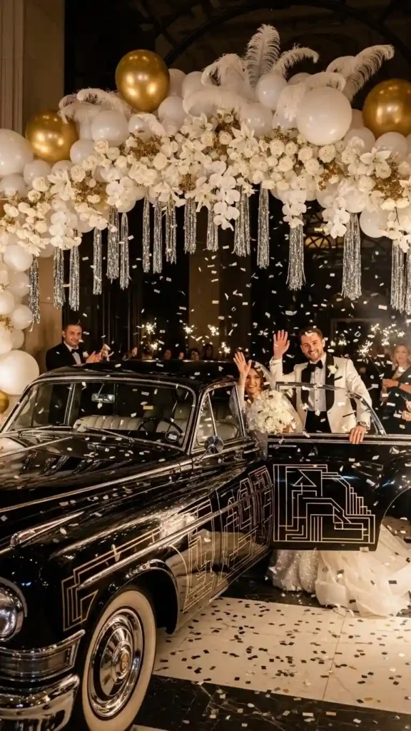 Grand Exits Styled for Neo Deco Wedding Glam Grand Exits Styled for Neo Deco Wedding Glam