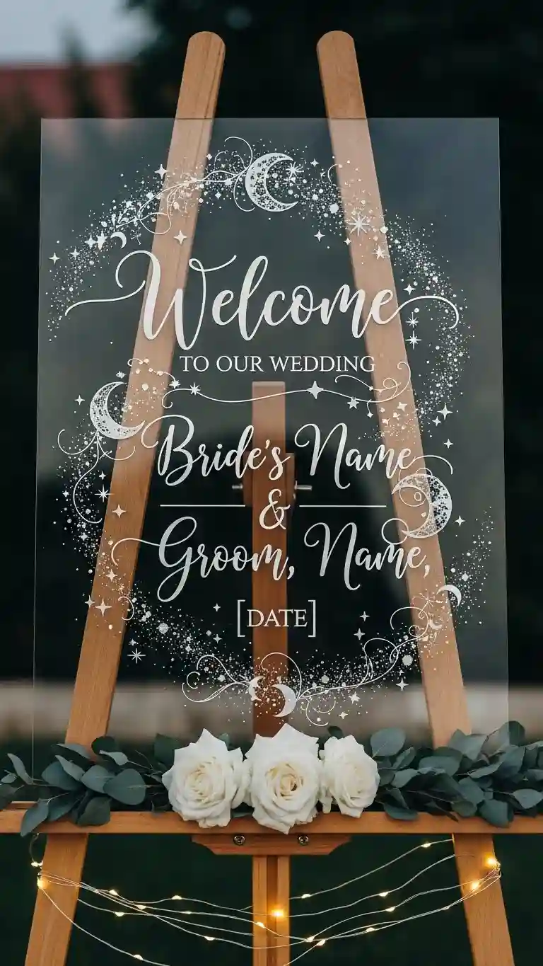 Aisle Runners with Coastal Motifs Celestial Calligraphy Signage