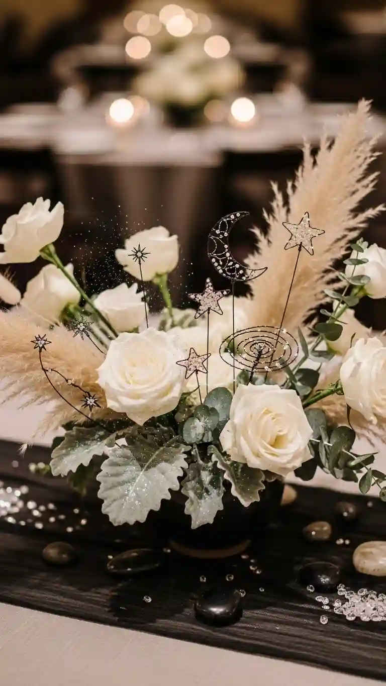 Aisle Runners with Coastal Motifs Moonlit Table Centerpieces