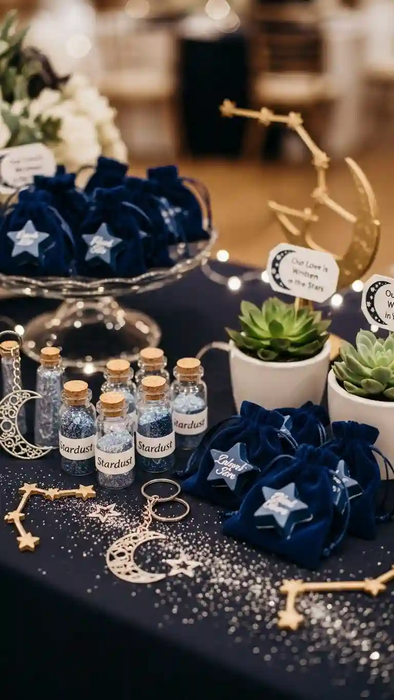 Aisle Runners with Coastal Motifs Celestial-Inspired Wedding Favors