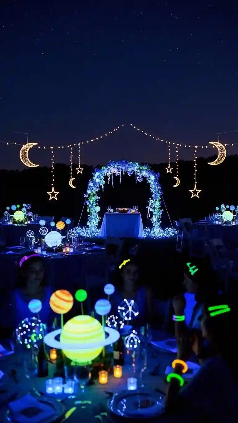 Aisle Runners with Coastal Motifs Glow-in-the-Dark Accents