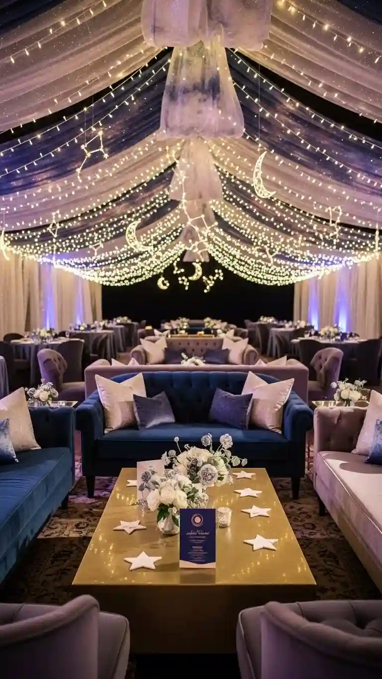 Aisle Runners with Coastal Motifs Celestial Lounge Spaces