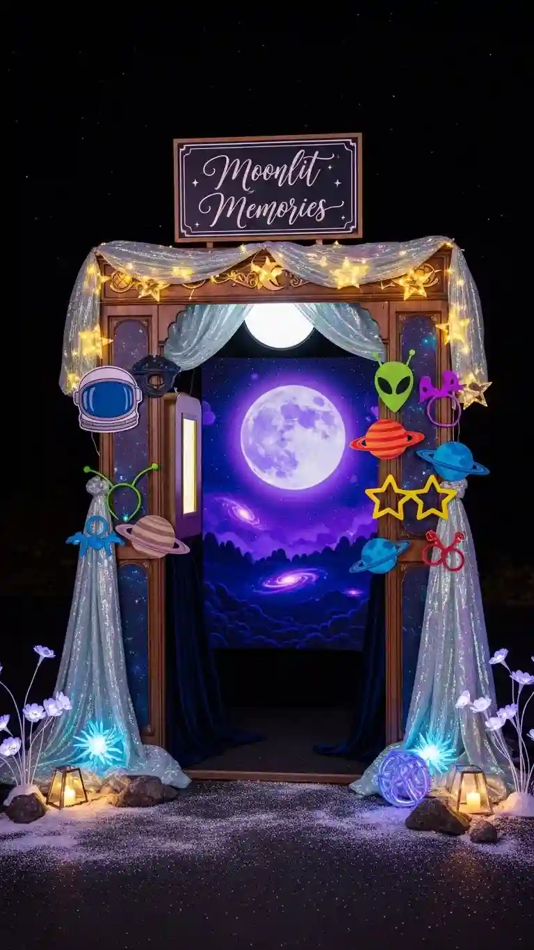 Aisle Runners with Coastal Motifs Moonlit Photo Booths