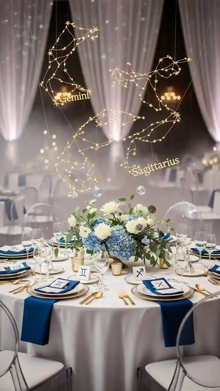 Aisle Runners with Coastal Motifs Personalized Zodiac Decor