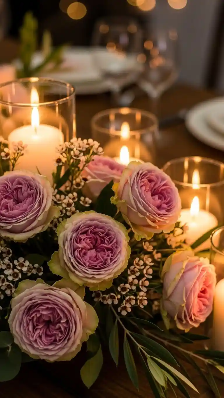 Aisle Runners with Coastal Motifs Romantic Candlelit Arrangement