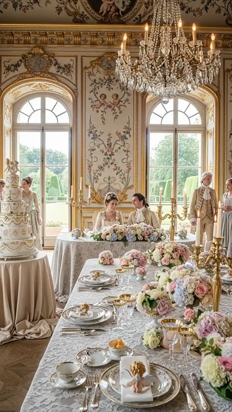 Aisle Runners with Coastal Motifs Essence of Rococo Wedding Design