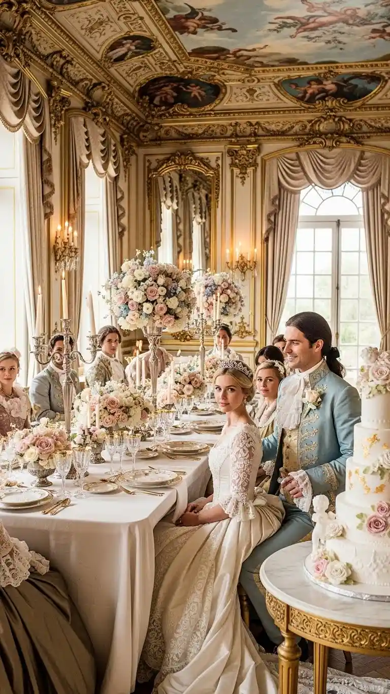 Aisle Runners with Coastal Motifs Elegance and Detail in Rococo Theme Weddings