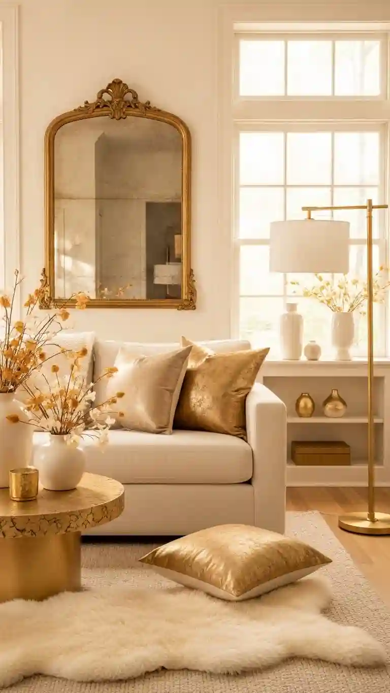 Aisle Runners with Coastal Motifs Gold and Ivory Color Pairings for Visual Warmth