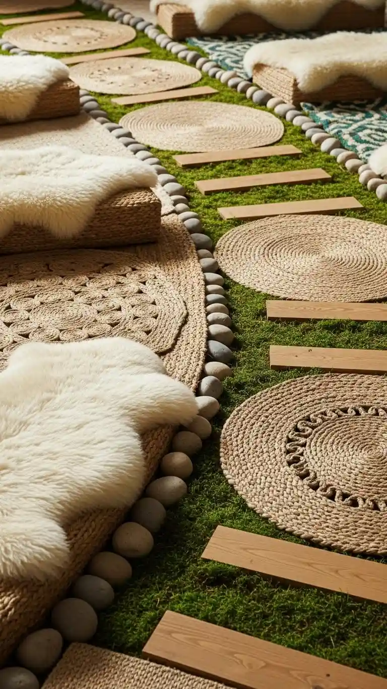 Aisle Runners with Coastal Motifs Barefoot Aisles with Soft Textural Layers