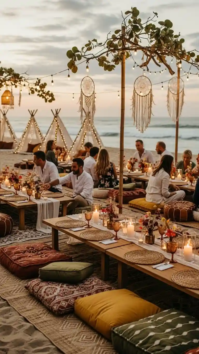 Aisle Runners with Coastal Motifs Low Seating Arrangements for Intimate Gatherings