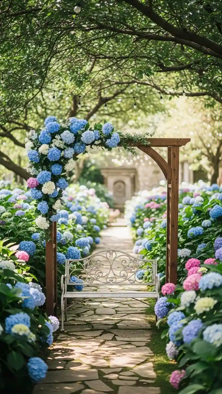 Aisle Runners with Coastal Motifs 15- Hydrangea Revival Decor for Wedding Photo Moments
