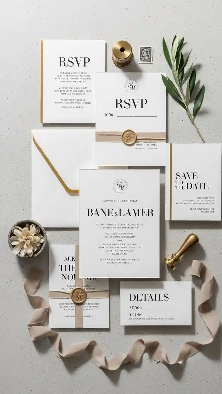 Aisle Runners with Coastal Motifs 12-Editorial-Style Wedding Invitation Template