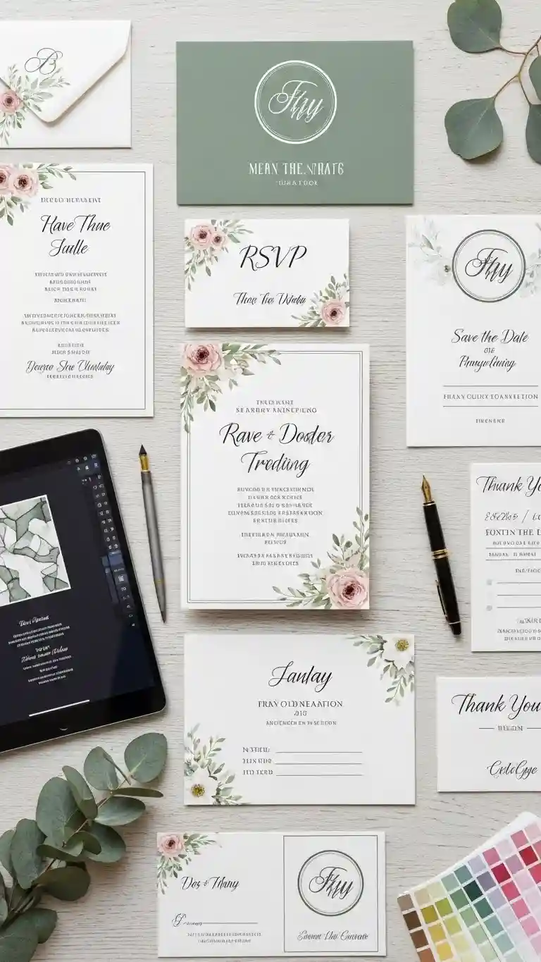 Aisle Runners with Coastal Motifs Customize Invitation Templates Without Losing Cohesion