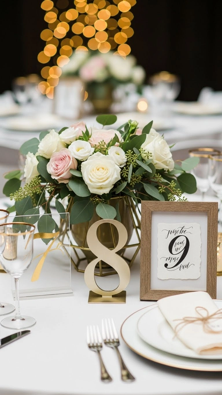 Aisle Runners with Coastal Motifs Custom Table Numbers as Artistic Displays