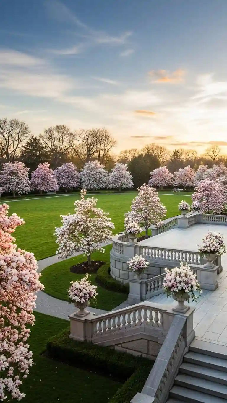 Aisle Runners with Coastal Motifs 2. Magnolia Terrace Gardens