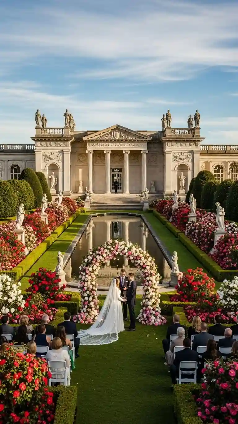Aisle Runners with Coastal Motifs Camellia Court Gardens