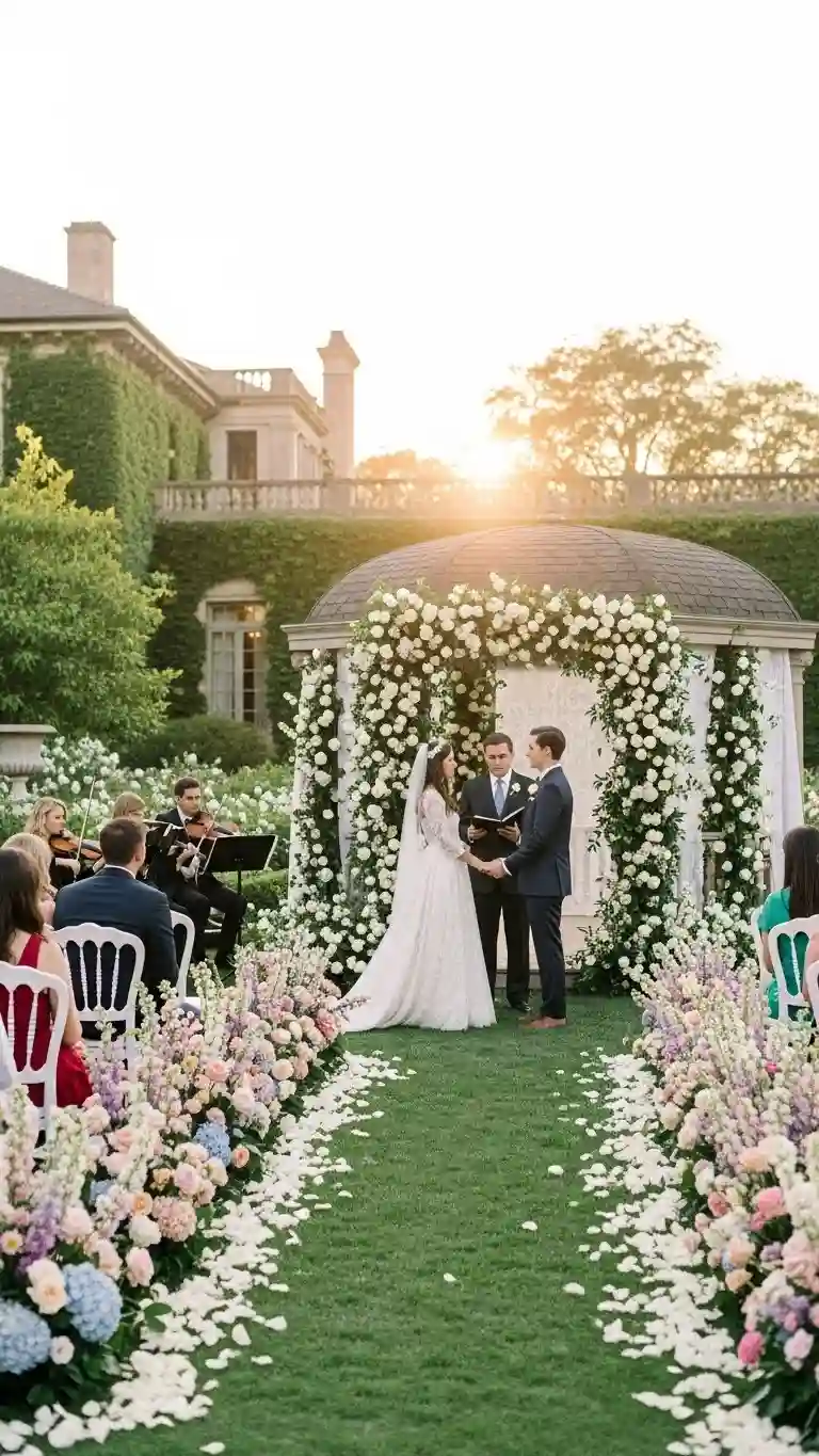 Aisle Runners with Coastal Motifs Gardenia Grove Estate