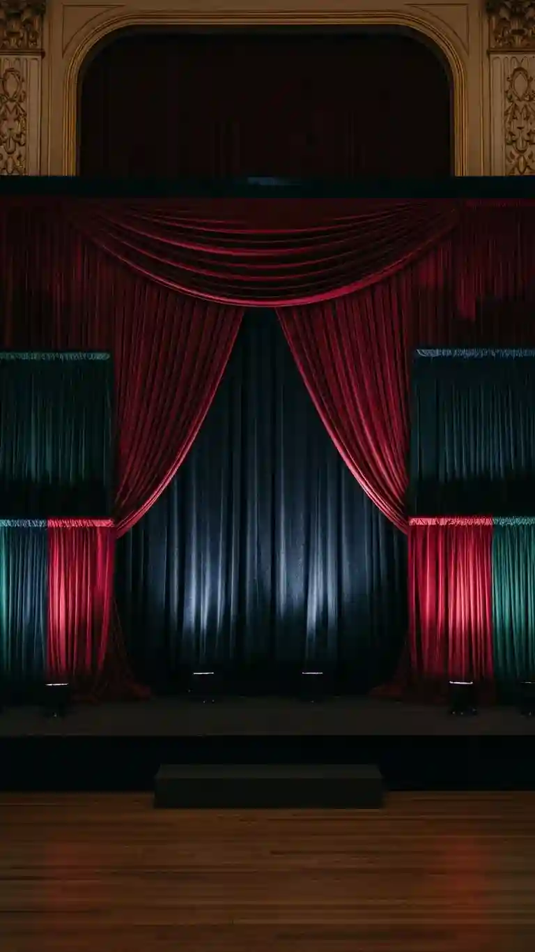 Aisle Runners with Coastal Motifs 1. Grand Velvet Ceremony Backdrops Inspired by Opera Houses