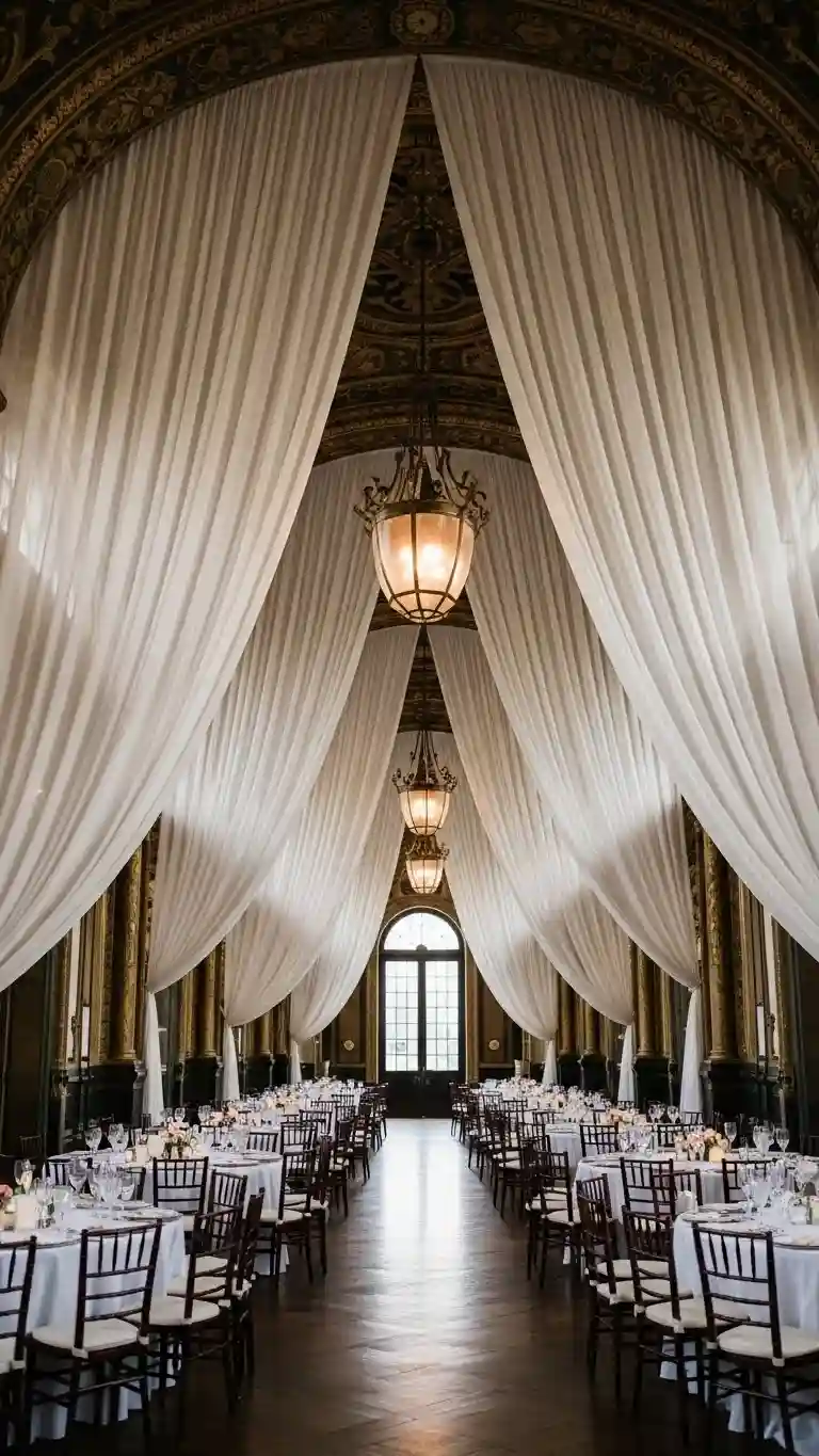 Aisle Runners with Coastal Motifs 5. Flowing Drapery to Add Depth and Movement