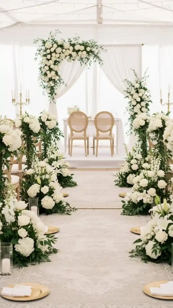 21 Neutral Wedding Ceremony Décor Ideas You’ll Love 3 Neutral Décor Creates Such a Timeless Ceremony Setting