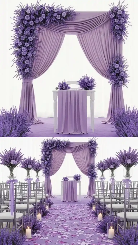 23 Stunning Lavender Wedding Ceremony Décor Ideas for Every Style 4 Planning a Lavender Wedding Ceremony Décor