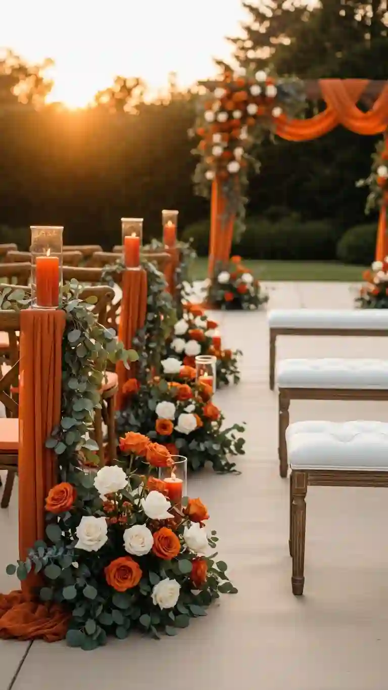 23 Burnt Orange Wedding Ceremony Ideas That Wow Guests 3 Burnt Orange for Your Wedding Ceremony