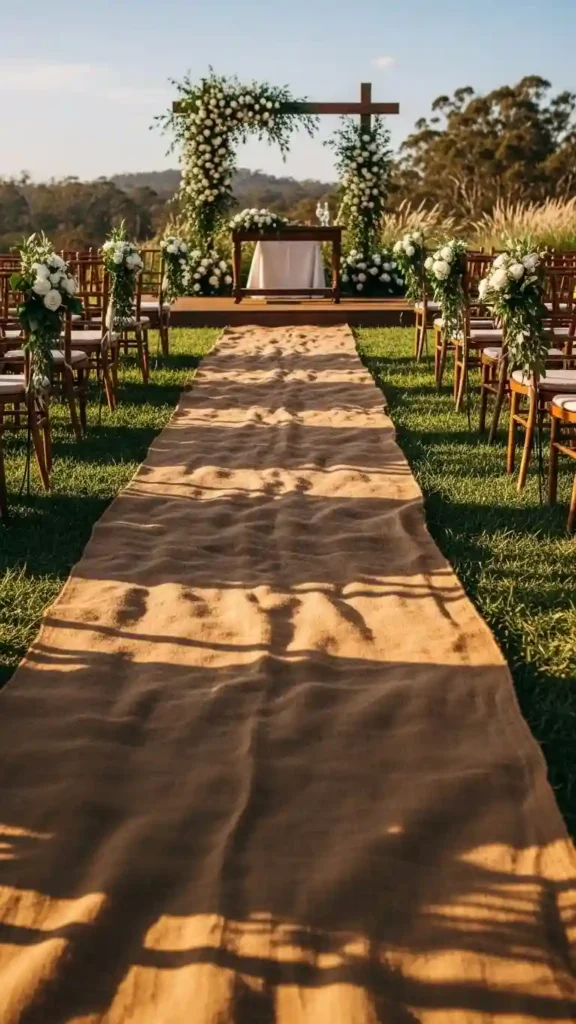 21 Stunning Brown Wedding Ceremony Ideas to Try 5 Brown Aisle Runners for a Warm and Earthy Welcome