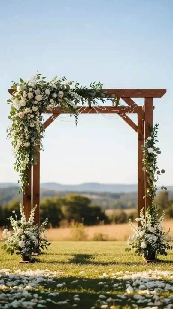 21 Stunning Brown Wedding Ceremony Ideas to Try 10 Brown Wedding Arch with Natural Accents